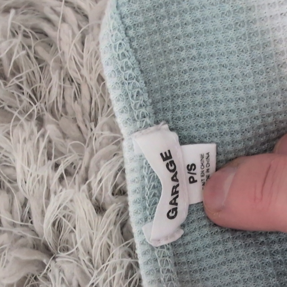 Garage waffle knit tie dye crop top - Picture 4 of 4